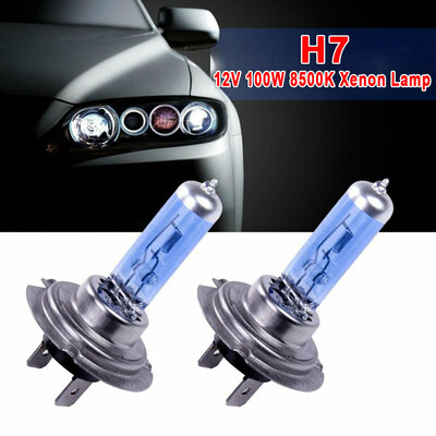 

White 12V H7 100W 8500K Xenon Lamp Super Bright Halogen Car Headlight Bulbs