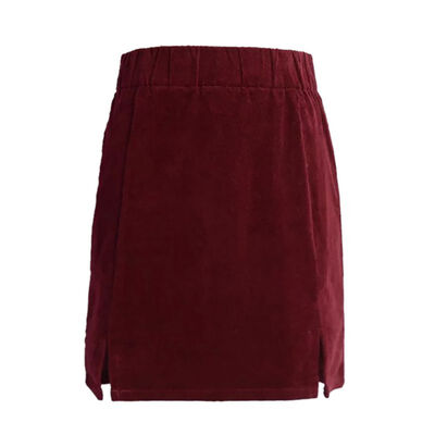 

New Arrival Fashion Women Above Knee Short Mini Skirt High Waist Corduroy Ladies Clothes