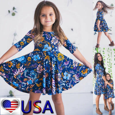 

Mother&Daughter Boho Clothes Parent-child dress Family Matching Outfits Set