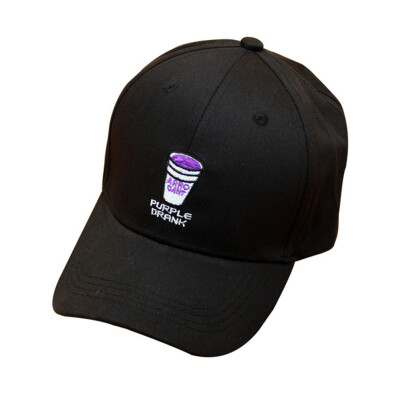 

Women Men Purple Liquid Cup Embroidered Adjustable Baseball Cap Cotton Hip Hop Snapback Hat Dad Hat