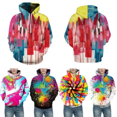 

NEW Unisex Adult Men Print Hoodie Jumper Pullover Sweater Sweatshirt Tops Blouse