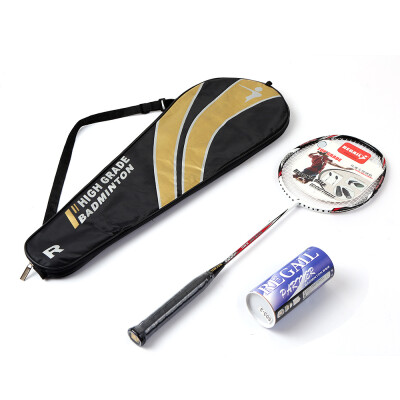 

Badminton Racket Set Ultralight Carbon Fiber Baminton Racquet&Tube of 3 Shuttlecocks Birdies with Cover Bag