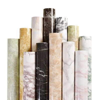 

Thick Waterproof Faux Pvc Marble Self Adhesive Wallpaper Pattern Wallpaper Renovation Of Furniture