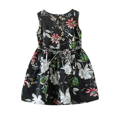

Summer Baby Girls Casual Dress Sleeveless Floral Pattern Cotton Dress Kids Toddler Princess Sundress