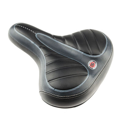

Tiny Stripe Texture Thickened Bicycle Saddle Waterproof PU Steel Mountain Bike Saddle