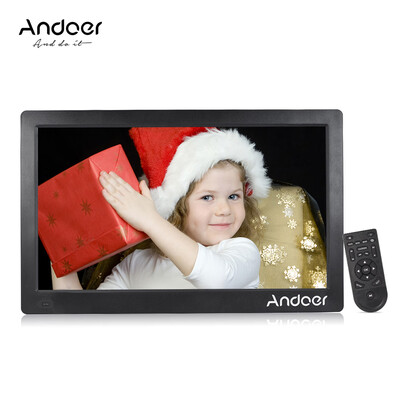 

Andoer 156inch Digital Photo Frame 1920 1080 HD Advertising Machine Full View IPS Screen Support Random Play with Remote Christ