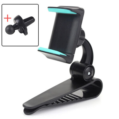 

Universal Car Phone Holder Stable Firm Sun Visor Shield Air Vent Clip Phone Bracket Practical Phone Accessories