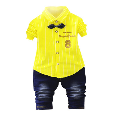 

0-4 T Baby Boy Sets Autumn Spring Casual Suits Shirt Pants Sportswear Kids Clothing Infant Baby Sets Fashion Sports Clothes