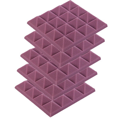

Toponeto 5Pcs Acoustic Foam Panel Sound Stop Absorption Sponge Studio KTV Soundproof