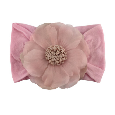 

Soft Cotton Knit Baby Heaband Cute Flower Elastic Hearband Baby Cute Girls Big Floral Design Headband Headwear Apparel Photograp