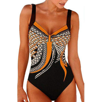 

Swimwear 2019 New Arrivals Women Swimwear Bikini Push-Up Print Sexy Backless Bathing Beachwear Siamese Bathing Suits