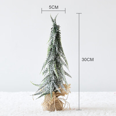 

Tabletop Artificial Christmas Tree Ornament Home Office Shopping Mall Festive Party Decor Supplies oo