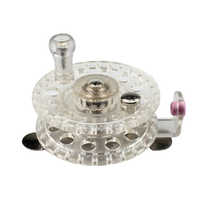 

LeftRight Handed Transparent Fly Reel Plastic Fly Fishing Wheel V-shape Ultra-light Raft Wheel Ice Fishing Vessel Wheel
