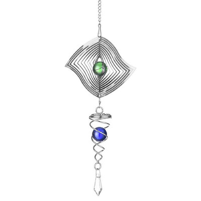 

Wind Spinner Christmas Decoration Hanging Ornament Colorful Metal Swivel Wind Chimes Thanksgiving Day Home Outdoor Garden Balcony