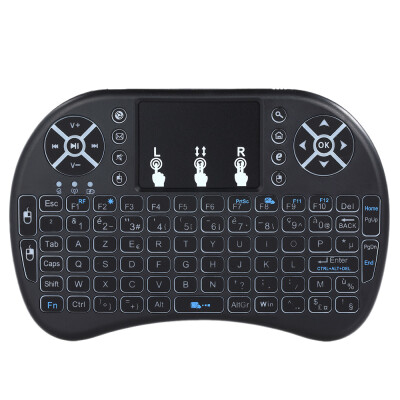 

24GHz Wireless Keyboard with Touchpad Mouse Handheld Remote Control for Android TV BOX PC Smart TV Black