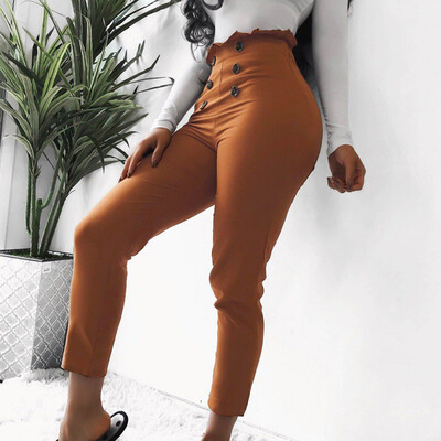 

Women Spring Summer Casual Tight Trousers Sexy High Waist Skinnny Trousers Female Slim Trousers