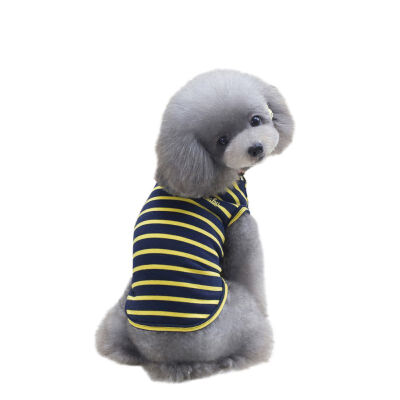 

Three-color striped vest fashion cozy Cat Dog Pet Clothing Pet Supplies -XXL