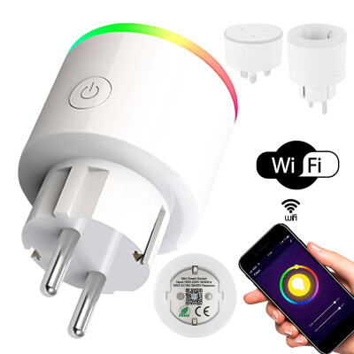 

NEW RGB light emitting smart wifi socket