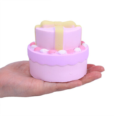 

Tailored Jumbo Bow Cake Scented Super Slow Rising Kids Toy Stress Reliever Toy