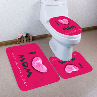

〖Follure〗3pcs Mothers Day Non-Slip Bath Mat Bathroom Kitchen Carpet Doormats Decor
