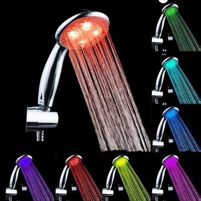 

〖Follure〗Handheld 7 Colors LED Light Shower Bath Home Bathroom Shower Head Glow