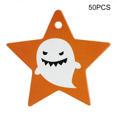 

50Pcs Halloween Theme Series Tag Halloween Decoration Tag Holiday Party Supplies Decoration Crafts