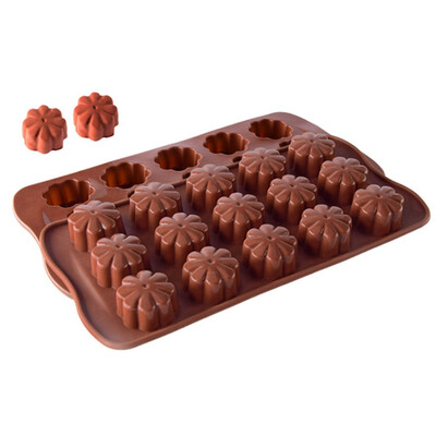 

Baking Utensils Cute Animal Cartoon Style Household Silicone Chocolate Mold For Kitchen DIY12 Even Sprouting Shape
