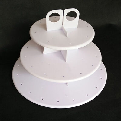 

Three Layers Cup Cake Stands Removable Round Lollipop Holder Table Wedding Birthday Holiday Party Baking Decorating Tools