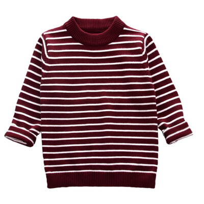 

Baby Clothes For Boy Long Sleeve Fashion Striped Baby Boy Sweater Top Winter Warm Kids Clothes