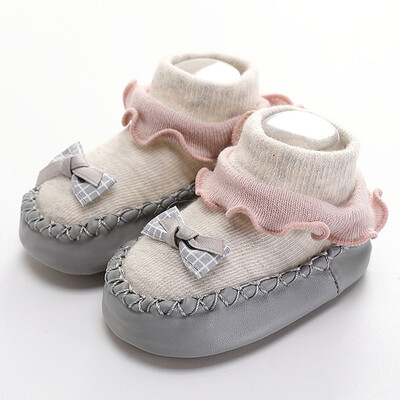

Baby Toddler Cartoon Non-Slip Cotton Floor Socks Baby Toddler Shoes Leather Socks Soft Bottom Non-Slip Cotton Children Socks