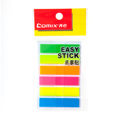 

Coxy 44 × 10mm 120 fluorescent indicator post-it easy to post note paper 6 full color D7036