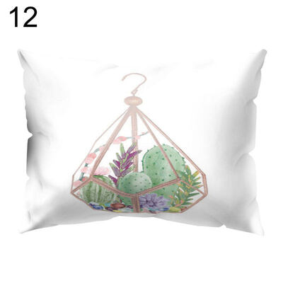 

Fresh Flower Cactus Throw Pillow Protector Case Cushion Cover Bedding Articles
