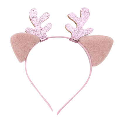 

Cute Christmas Headband Reindeer Antlers Cat Ears Women Lady Xmas Headband New