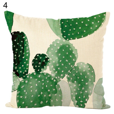 

Tropical Plant Cactus Throw Pillow Case Cushion Cover Sofa Bed Office Home Decor