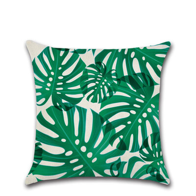

Banana Leaf Cotton Linen Throw Pillow Case Sofa Pillowcase for Home Bed Decor