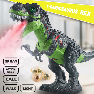 

Siaonvr Remote Control Walking Dinosaur Toy Simulation Dinosaur Spray Christmas Gift