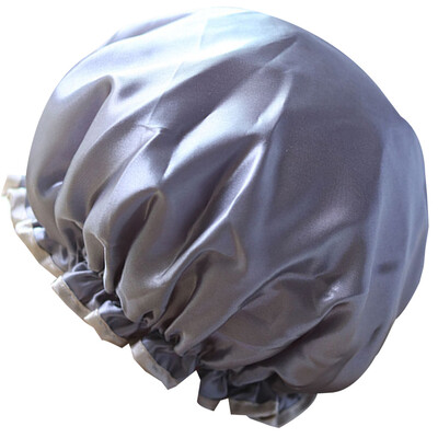 

Beauty Makeup Dustproof Cap Waterproof Padded Shower Hat Imitate Silk Satin Adult Bathing Hat