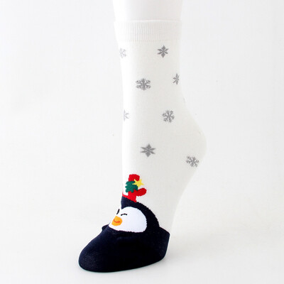 

Women Socks Warm Christmas Cotton Socks Cosy Female Cute Snowman Gingerbread Reindeer Bear Man Printed Hosiery