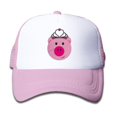 

DIYoDGG Kids Smiling Hamburger Trucker Mesh Baseball Cap Hat Trucker Hats Pink