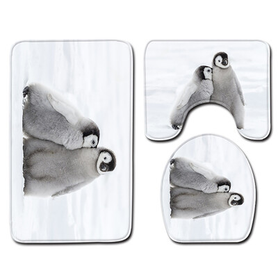 

Gobestart 3pcs Non-Slip Bath Mat Bathroom Kitchen Carpet Doormats Decor
