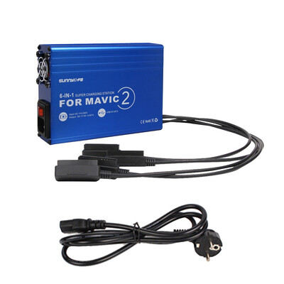

Tailored For DJI MAVIC 2 PRO ZOOM 6-IN-1 Battery Charger with USB Super Charging Station