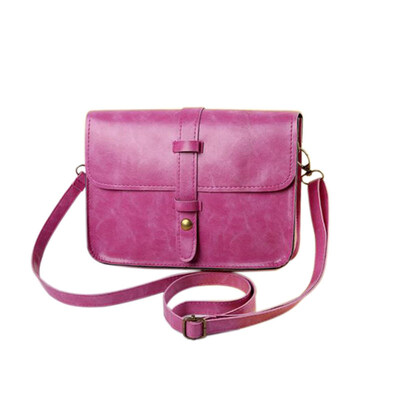 

Retro Women Faux Leather Button Satchel Handbag Crossbody Shoulder Messenger Bag