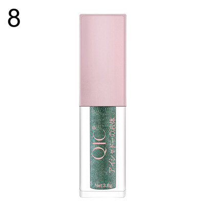 

Glitter Colored Metallic Liquid Eyeshadow Shimmers Long Lasting Makeup Cosmetic