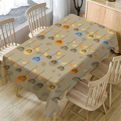 

Toponeto Cartoon Table Cloth Linen Tablecloth For Kitchen Decorative Dining Table Cover