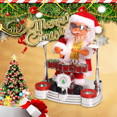 

Siaonvr Santa Claus Performance Blow sachs Musical Santa Electric Toy Ornaments gife