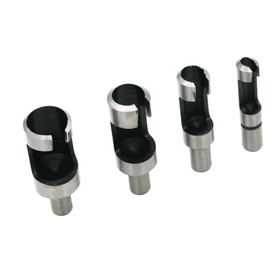 

Gobestart 4 Pcs Carpentry Wood Plug Cutter Straight & Tapered Claw Type Drill Bit Sets