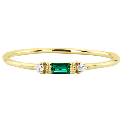 

Design Fashion Fantastic Engagement Emerald Plated 18K Gold Filled Womens Wedding Ring Bague Femme Size 678910