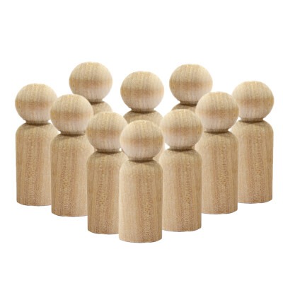 

10Pcs Peg Dolls Handmade Unfinished Wood Weddings Cake Doll Unpainted DIY Crafts Home Room Shelf Decor Kids Toys Birthday Gifts