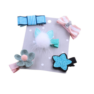 

Baby Girls Cute Cartoon Hair Clip Hairpin Toddler Kids Children Hair Accessories Headwear Hair Hoop Set