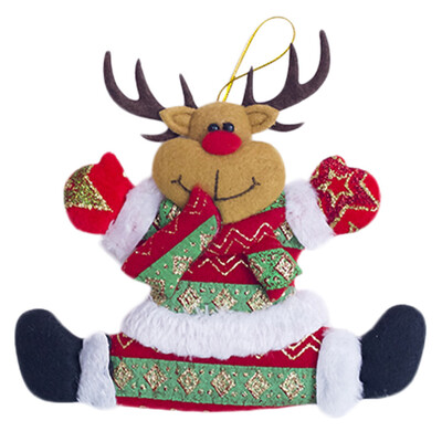 

Tailored Christmas Ornament Santa Snowman Reindeer Toy Doll Hang Party Decoration